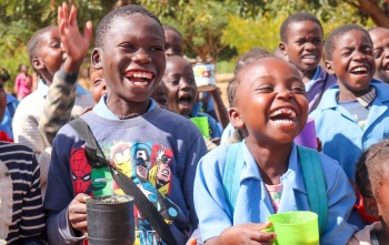 Group of children laughing