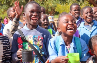 Group of children laughing