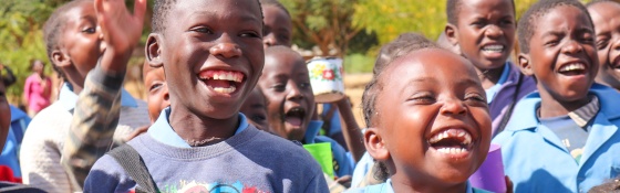 Group of children laughing