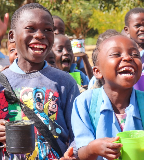 Group of children laughing